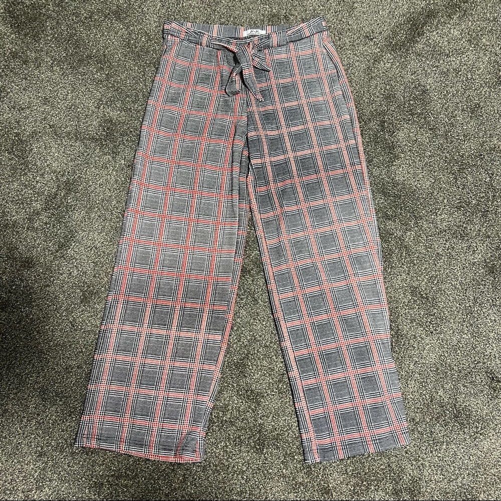 Plaid Paper Bag Pants L